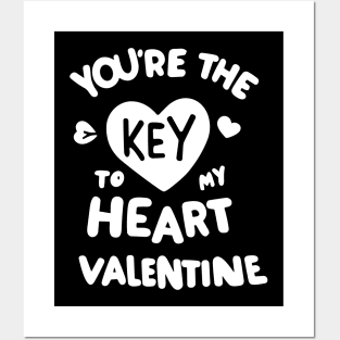 You're the Key to my Heart Valentine Posters and Art